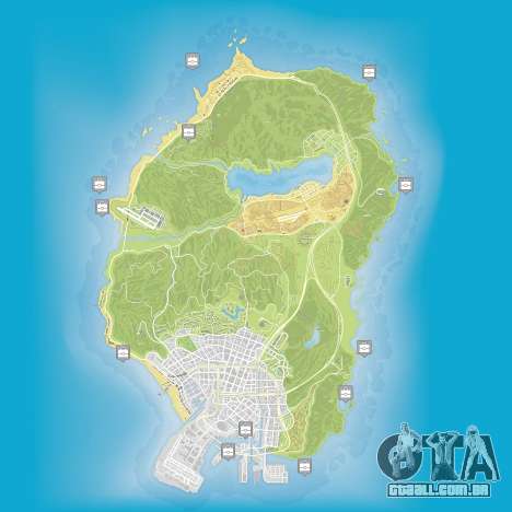 Mapa de pacotes escondidos em Grand Theft Auto 5