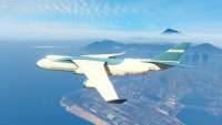 Cargo Plane do GTA 5 - vista lateral
