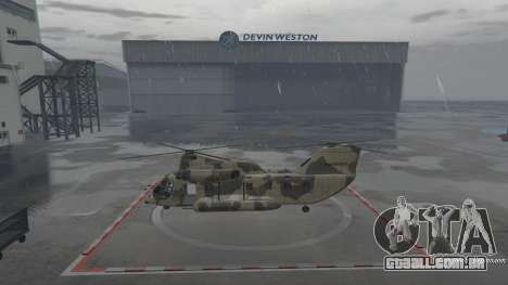 В GTA Online вертолёт можно найти напротив ангара Дэвина Уэстона В GTA Online вертолёт можно найти напротив ангара Дэвина Уэстона