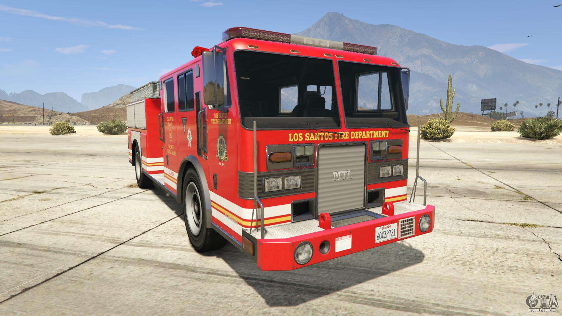 GTA 5 MTL Fire Truck - descrição, características e imagens do caminhão