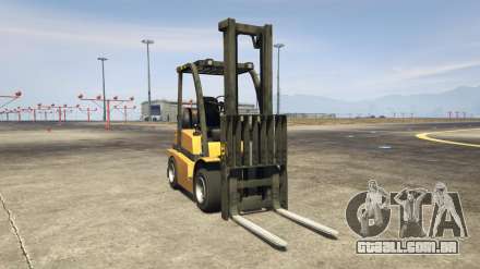 GTA 5 HVY Forklift  - screenshots, descrição e especificações da empilhadeira.