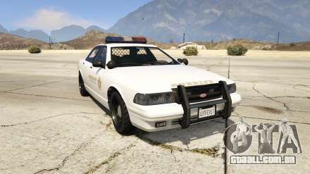 GTA 5 Vapid Sheriff Cruiser - screenshots, descrição e especificações do sedan.