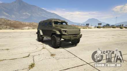 GTA 5 HVY Insurgent - as imagens, características e descrição de carro blindado.