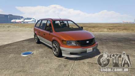 Vapid Minivan de GTA 5 - screenshots, descrição e especificações da minivan.