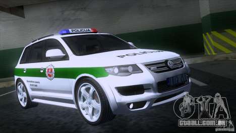 Volkswagen Touareg Policija para GTA San Andreas