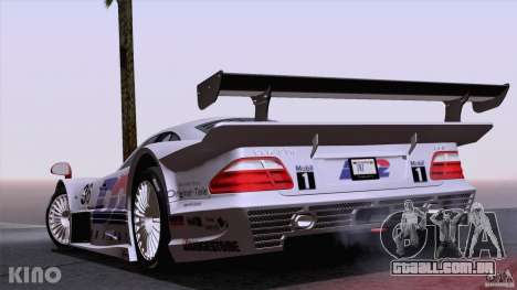 Mercedes-Benz CLK GTR Road Carbon Spoiler para GTA San Andreas