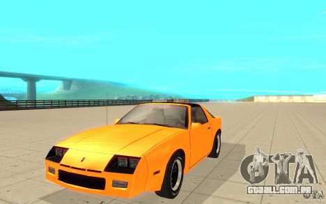 Chevrolet Camaro 1986 Targa Top para GTA San Andreas