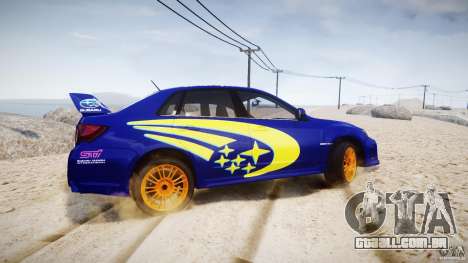 Subaru Impreza WRX STi 2011 Subaru World Rally para GTA 4