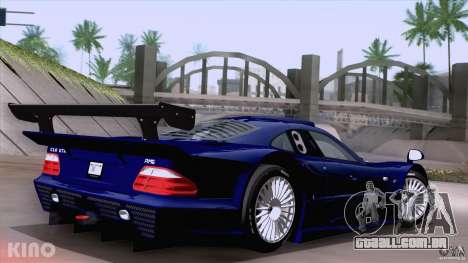 Mercedes-Benz CLK GTR Road Carbon Spoiler para GTA San Andreas