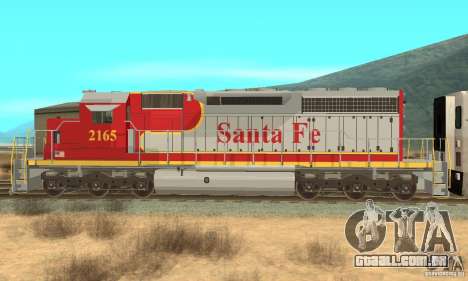 SD40 Santa Fe para GTA San Andreas