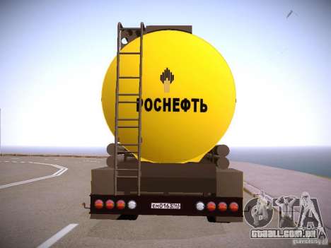 Reboque para Mercedes-Benz Actros Rosneft para GTA San Andreas