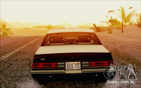 Buick GNX 1987 para GTA San Andreas