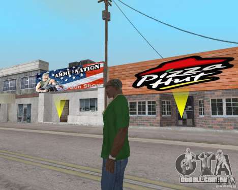 Novas texturas de restaurantes e lojas para GTA San Andreas
