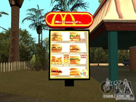 Mc Donalds para GTA San Andreas