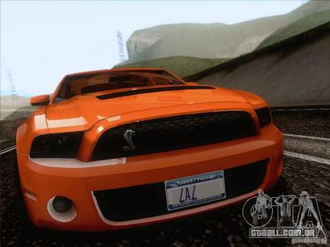 Ford Shelby Mustang GT500 2010 para GTA San Andreas