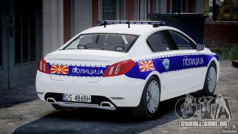 Peugeot 508 Macedonian Police [ELS] para GTA 4