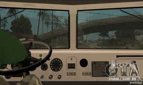 Caminhão de descarga KRAZ 225 para GTA San Andreas