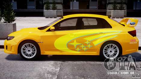 Subaru Impreza WRX STi 2011 Subaru World Rally para GTA 4