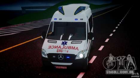 Mercedes-Benz Sprinter Iranian Ambulance [ELS] para GTA 4
