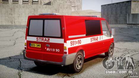 Ford Transit Polish Firetruck [ELS] para GTA 4