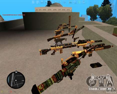 Smalls Chrome Gold Guns Pack para GTA San Andreas