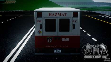 LCFD Hazmat Truck v1.3 para GTA 4