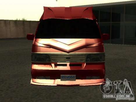 Toyota Hiace Vanning para GTA San Andreas