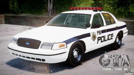 Ford Crown Victoria 2003 FBI Police V2.0 [ELS] para GTA 4