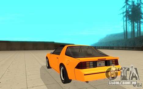 Chevrolet Camaro 1986 Targa Top para GTA San Andreas