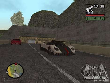 Pagani Zonda Cinque Roadster V2 para GTA San Andreas