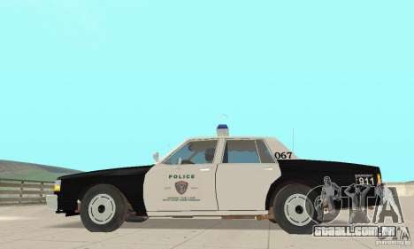 Chevrolet Caprice Interceptor 1986 Police para GTA San Andreas