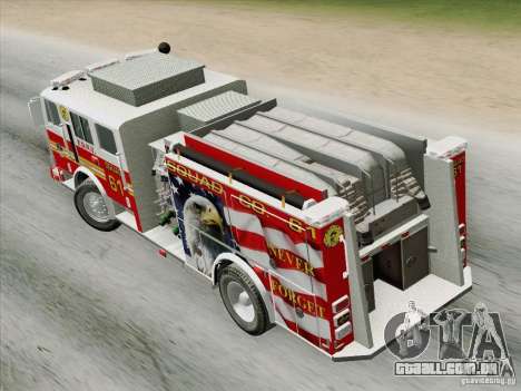 Seagrave Marauder. F.D.N.Y. Squad 61. para GTA San Andreas