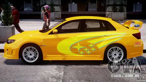 Subaru Impreza WRX STi 2011 Subaru World Rally para GTA 4
