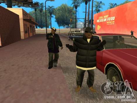 Roupas de inverno para Ballas para GTA San Andreas