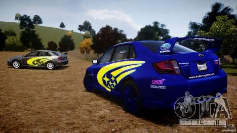 Subaru Impreza WRX STi 2011 Subaru World Rally para GTA 4