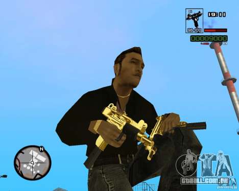 Micro Uzi Gold para GTA San Andreas