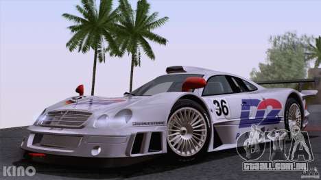 Mercedes-Benz CLK GTR Road Carbon Spoiler para GTA San Andreas