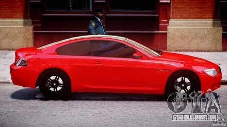 BMW M6 Orange-Black Bullet para GTA 4