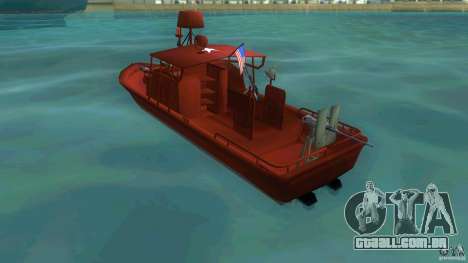 Rio do barco de patrulha Mark 2 (Player_At_Guns) para GTA Vice City