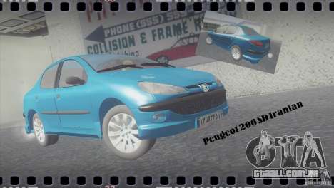 Peugeot 206 SD Iranian para GTA San Andreas