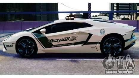 Lamborghini Aventador LP700-4 Dubai Police v1.0 para GTA 4