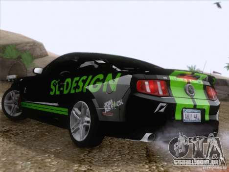 Ford Shelby Mustang GT500 2010 para GTA San Andreas