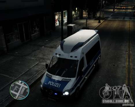Mercedes Sprinter German Police para GTA 4