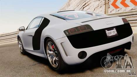 Audi R8 GT Coupe 2011 para GTA 4