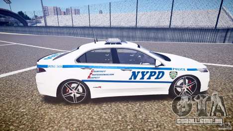 Honda Accord Type R NYPD (City Patrol 7605) ELS para GTA 4