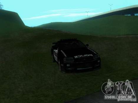 Nissan Skyline R34 Police para GTA San Andreas