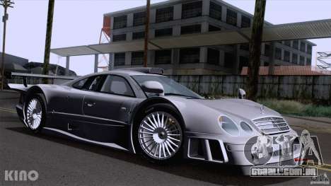 Mercedes-Benz CLK GTR Road Carbon Spoiler para GTA San Andreas