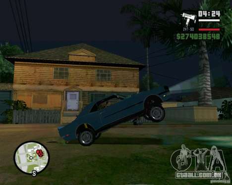 Capacidade de levantar o carro para o buck para GTA San Andreas