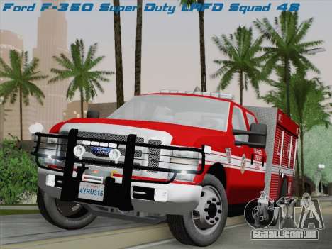 Ford F-350 Super Duty LAFD para GTA San Andreas