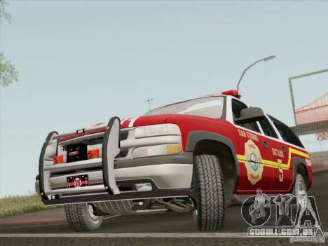 Chevrolet Suburban SFFD para GTA San Andreas